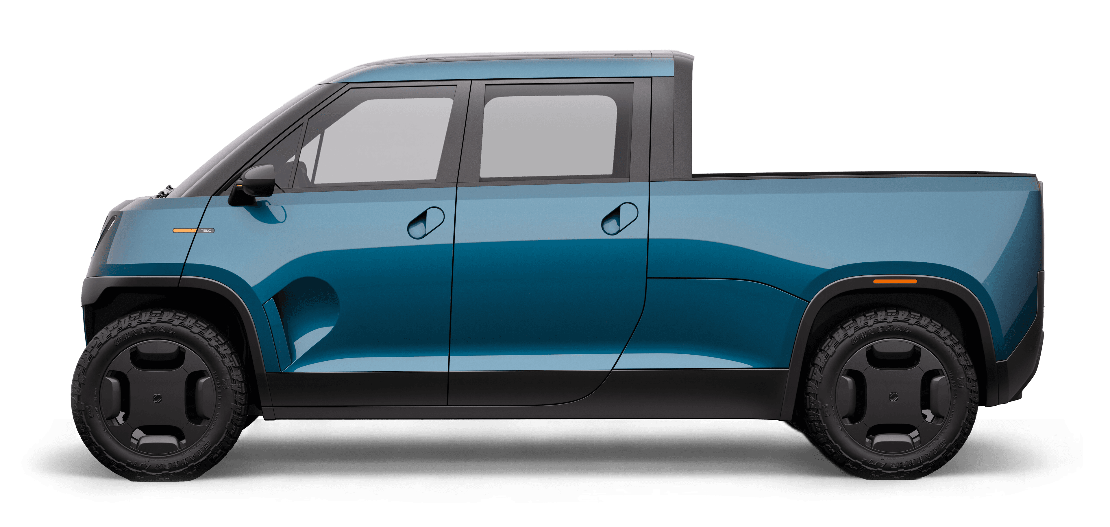 TELO electric mini truck side view